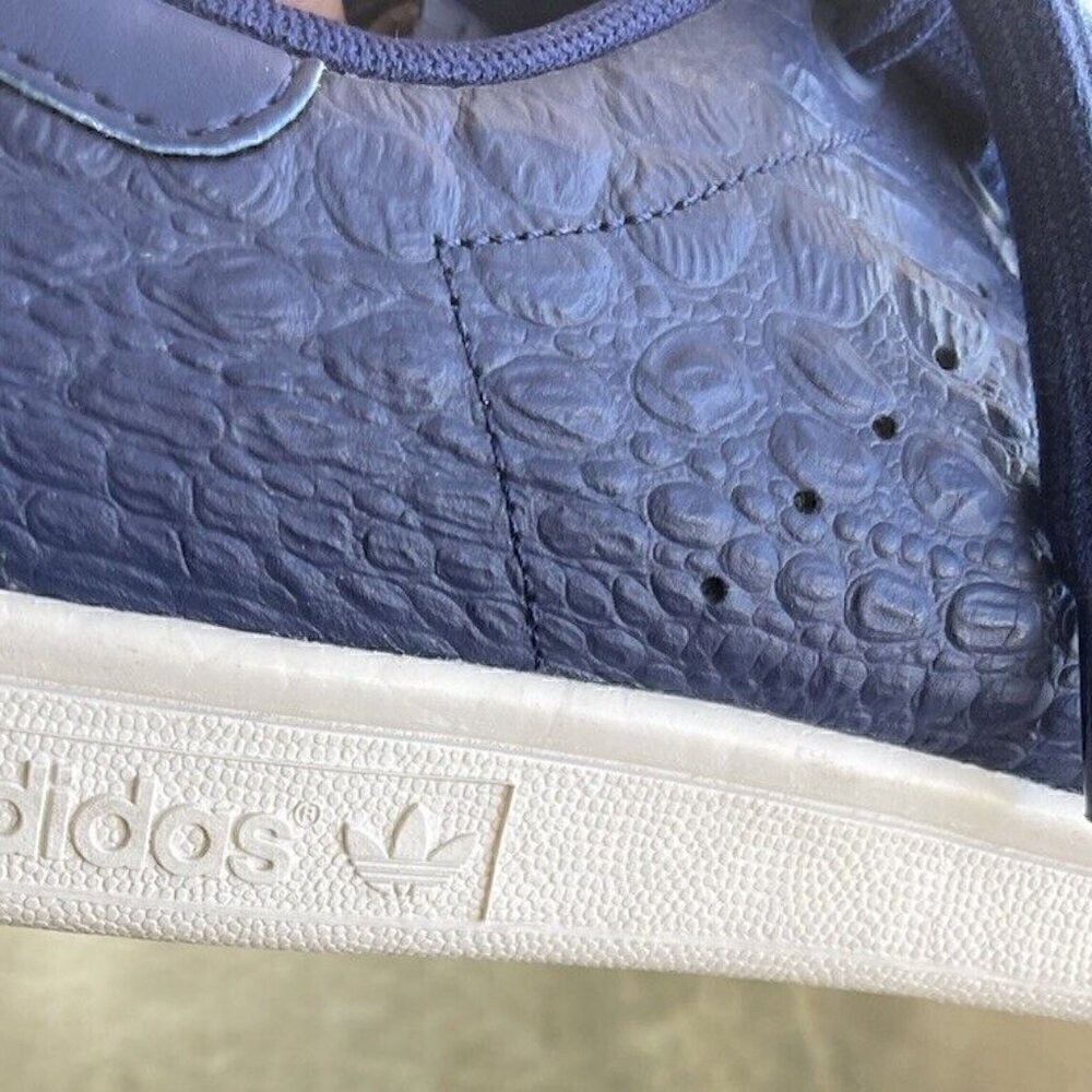 Adidas Mens Stan Smith AQ2730 Blue Animal Print Casual Shoes Sneakers Size 11.5 - Picture 10 of 16